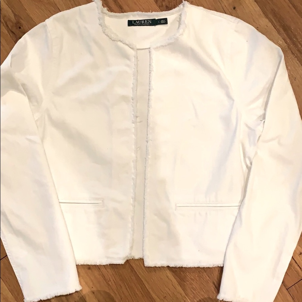 Lauren Ralph Lauren White Denim Jacket
